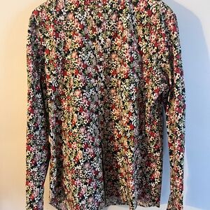 J. Crew Classic Floral Shirt - Red, Green, Black